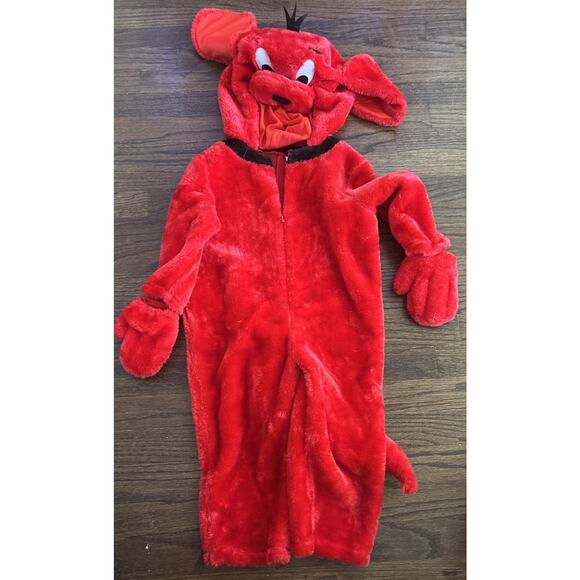 Clifford the Big Red Dog Bodysuit Costume Toddler 4T Halloween - Picture 1 of 2